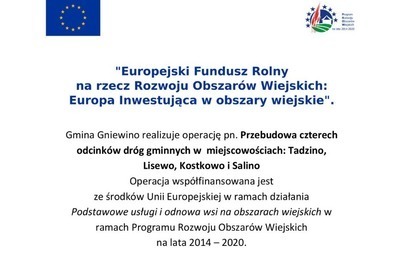 Zdjęcie do Inwestycje drogowe wsp&oacute;łfinansowane ze środk&oacute;w Unii Europejskiej zostały zrealizowane