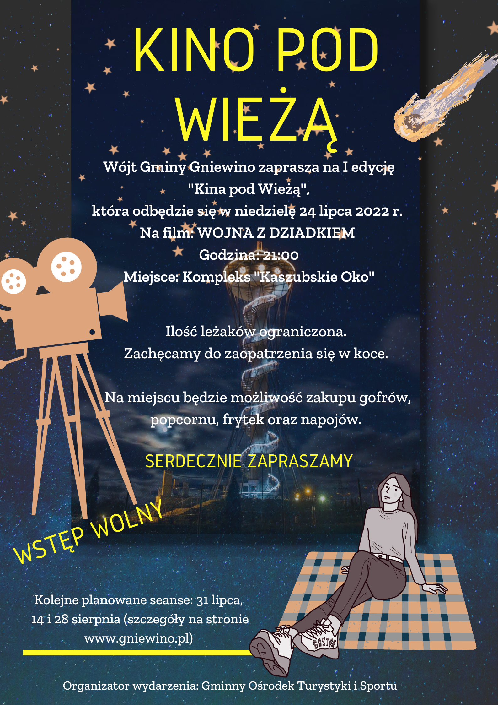 Kino pod Wieżą już 24 lipca