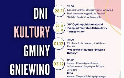 Zdjęcie do Dni Kultury Gminy Gniewino