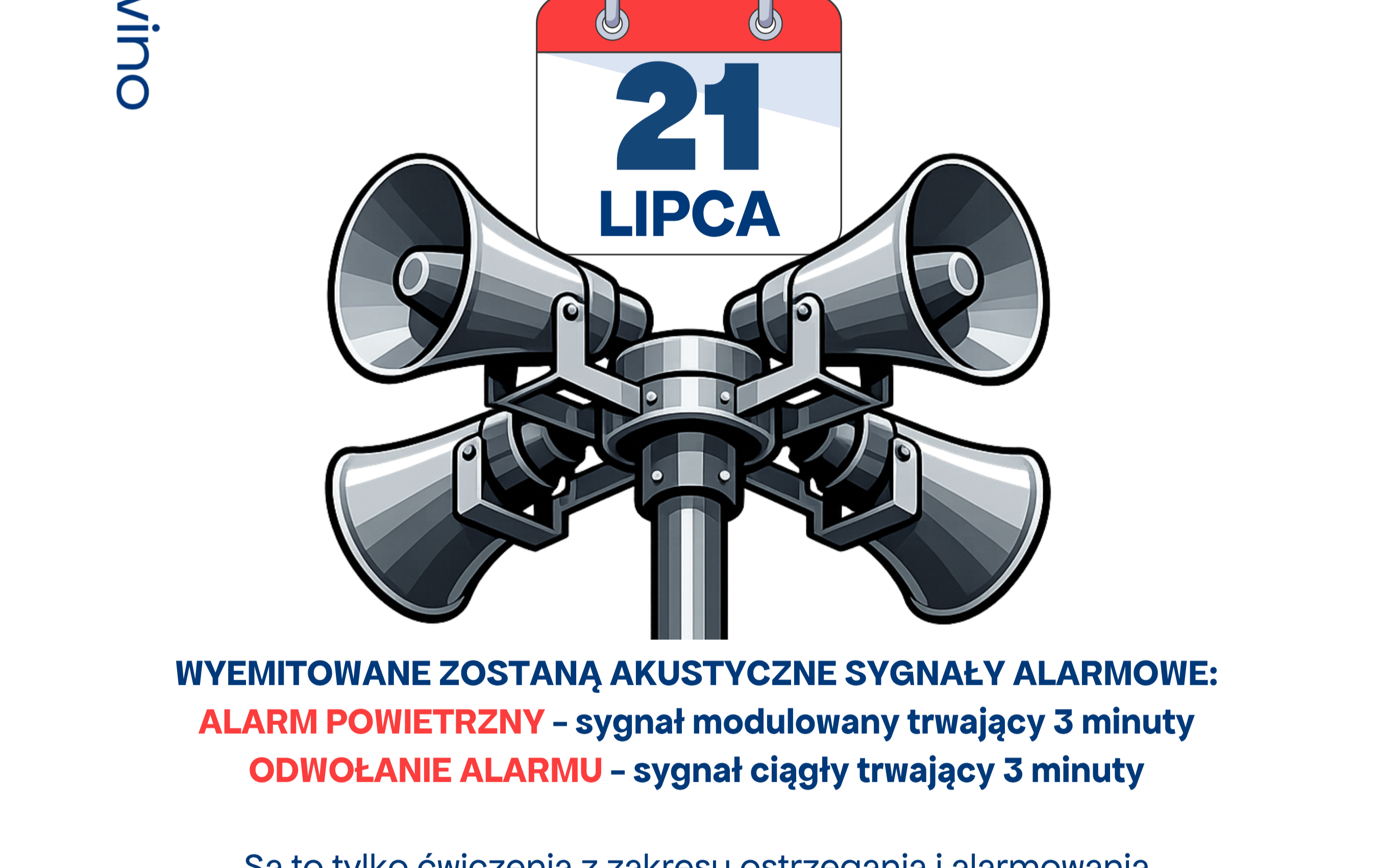 Uwaga! Ćwiczenia syren alarmowych na terenie Gminy Gniewino